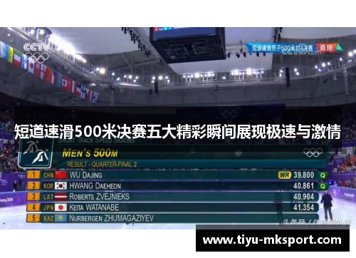 短道速滑500米决赛五大精彩瞬间展现极速与激情